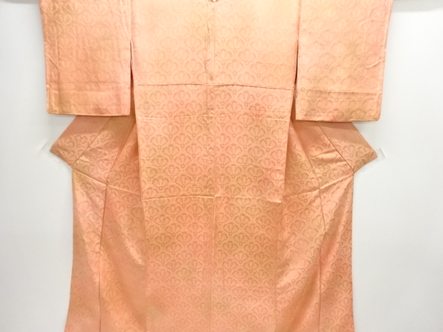 JAPANESE KIMONO / TSUKESAGE IROMUJI / WOVEN SEIGAIHA